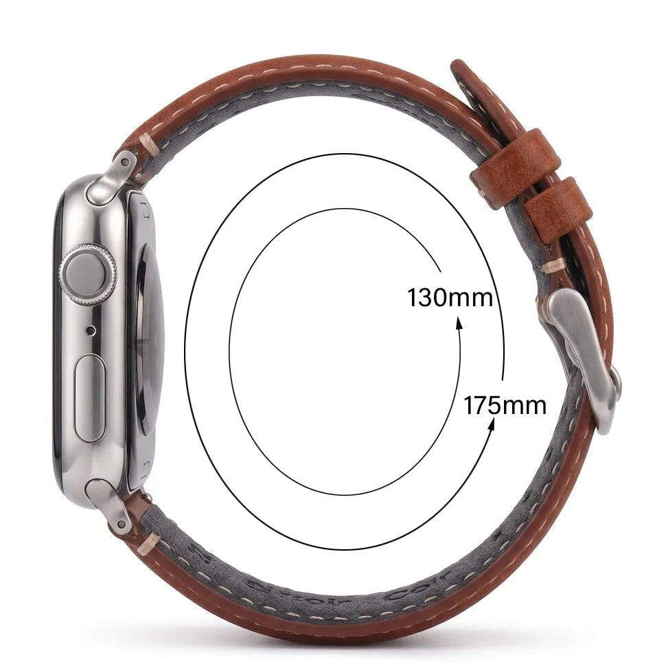 Vervangende band voor Apple Watch in klassiek leer 