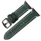 Vervangende band voor Apple Watch van groen vintage leer
