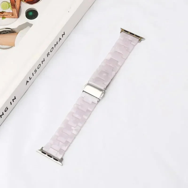 Vervangende band voor Apple Watch in witte hars