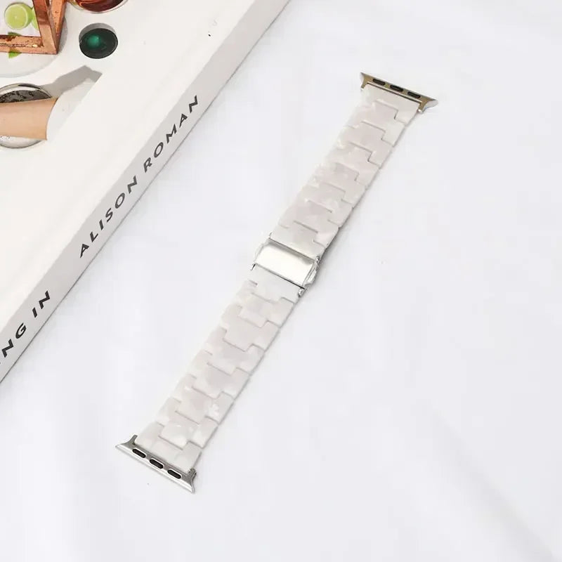 Vervangende band voor Apple Watch in witte hars