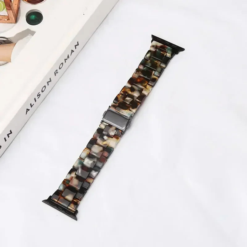 Vervangende band voor Apple Watch in zwarte hars