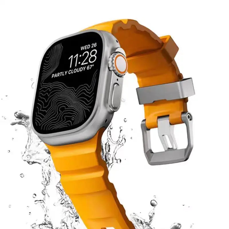 Vervangende band voor Apple Watch van dik silicone