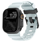 Vervangende band voor Apple Watch van dik blauw silicone