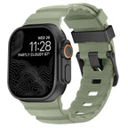 Vervangende band voor Apple Watch van dik groen silicone