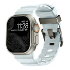 Vervangende band voor Apple Watch van dik blauw silicone