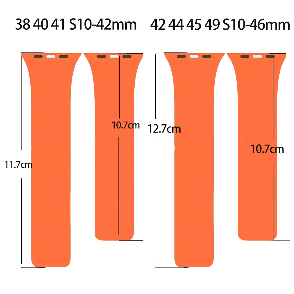 Vervangende band voor Apple Watch in magnetisch siliconen 