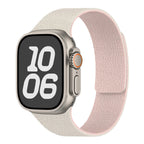 Vervangende band voor Apple Watch in magnetisch siliconen wit roze