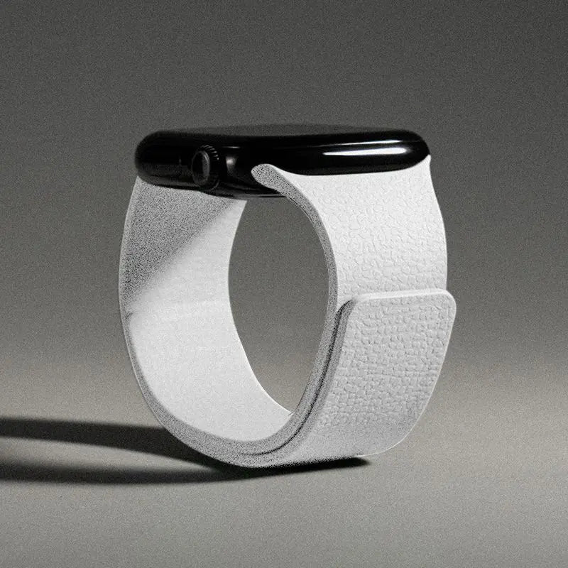 Vervangende band voor Apple Watch in magnetisch siliconen wit