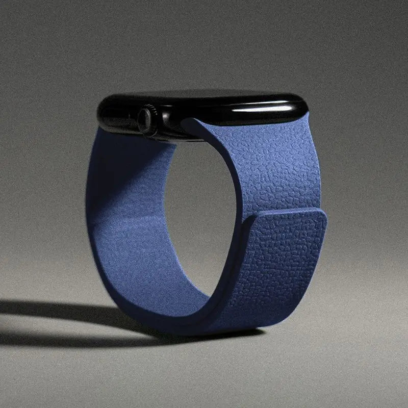 Vervangende band voor Apple Watch in magnetisch siliconen blauw