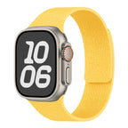 Vervangende band voor Apple Watch in magnetisch siliconen geel
