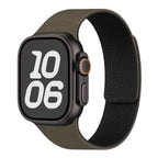 Vervangende band voor Apple Watch in magnetisch siliconen bruin zwart