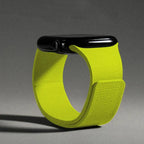 Vervangende band voor Apple Watch in magnetisch siliconen neon geel