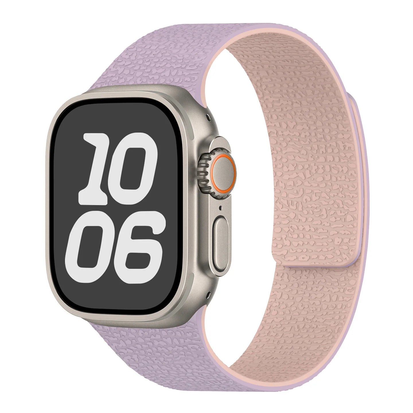 Vervangende band voor Apple Watch in magnetisch siliconen paars roze