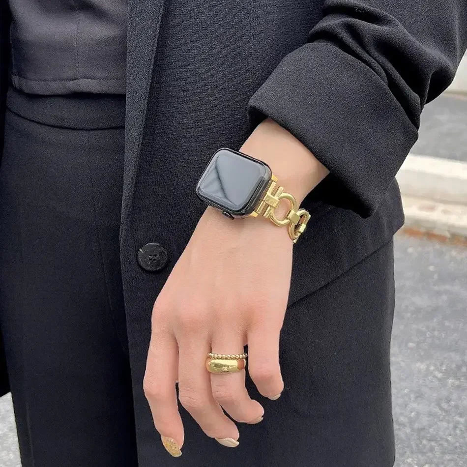 Vervangende armband voor Apple Watch voor dames goud