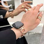 Vervangende armband voor Apple Watch voor dames roségoud