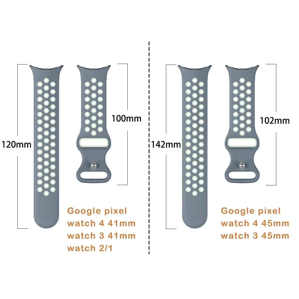 Vervangende band voor Google Pixel Watch 1, 2, 3, 4 41mm 45mm 