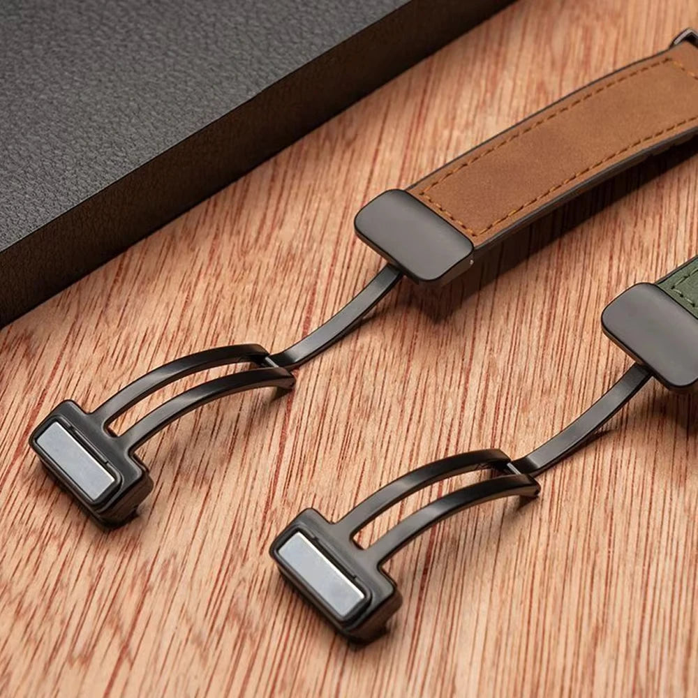 Vervangende band voor Google Pixel Watch 1, 2, 3, 4, 41 mm, 45 mm, in leer 