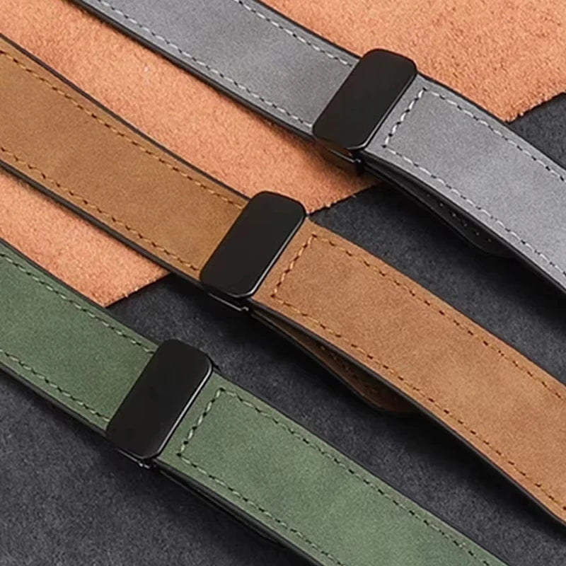 Vervangende band voor Google Pixel Watch 1, 2, 3, 4, 41 mm, 45 mm, in leer 