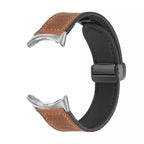 Vervangende band voor Google Pixel Watch 1, 2, 3, 4, 41 mm, 45 mm, in bruin leer 