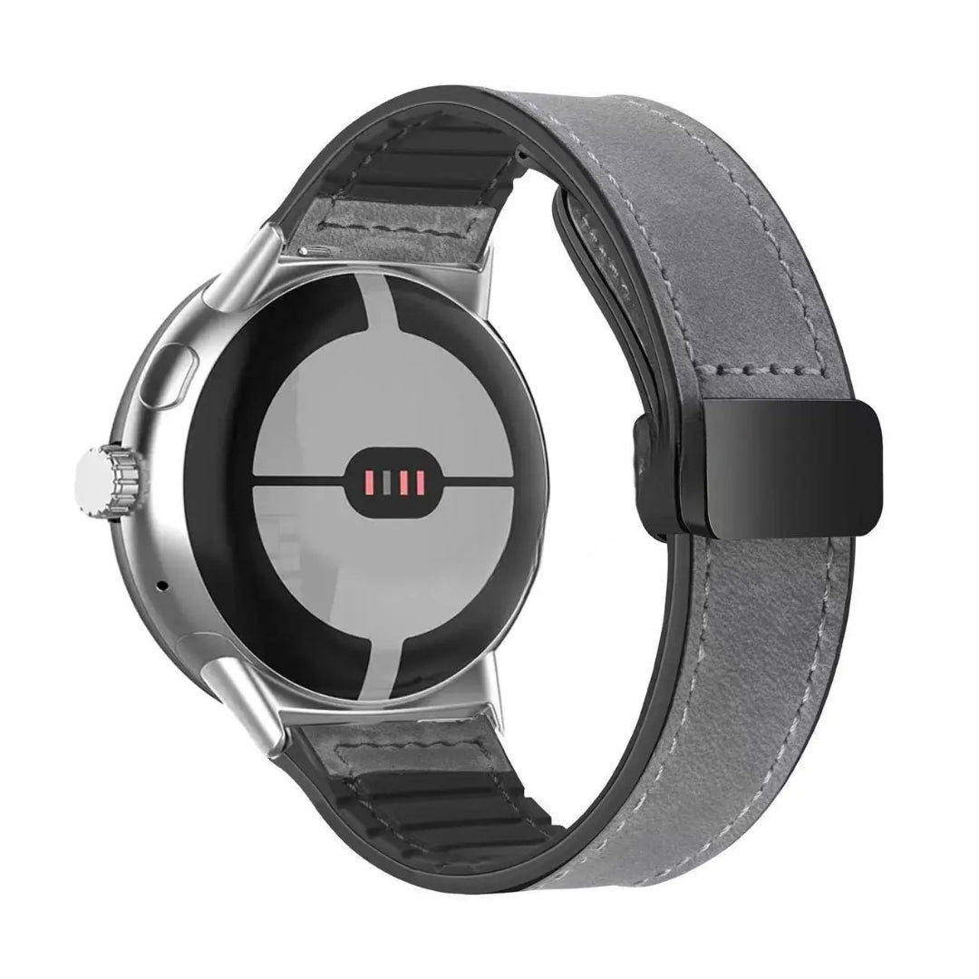 Vervangende band voor Google Pixel Watch in grijs leer