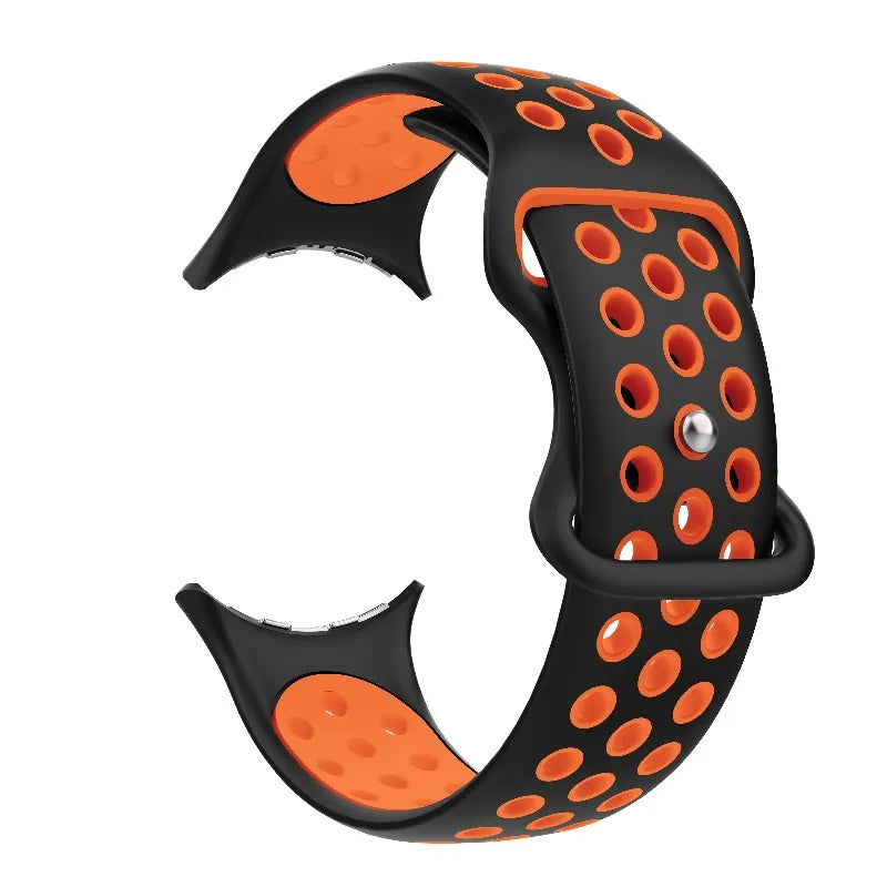 Vervangende band voor Google Pixel Watch 1, 2, 3, 4 41mm 45mm zwart en oranje