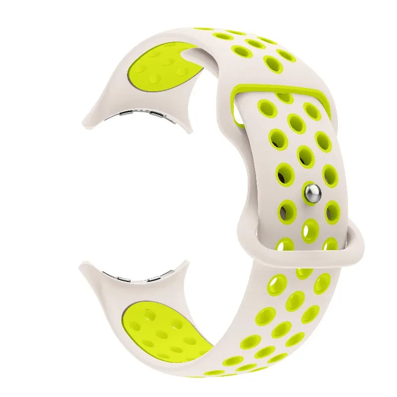 Vervangende band voor Google Pixel Watch 1, 2, 3, 4 41mm 45mm wit en groen
