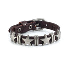 Bracelet de Style Vintage avec Etoiles marron
