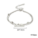 Bracelet Double avec Pendentif Montagne