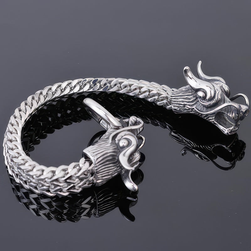Zilveren Armband Draak