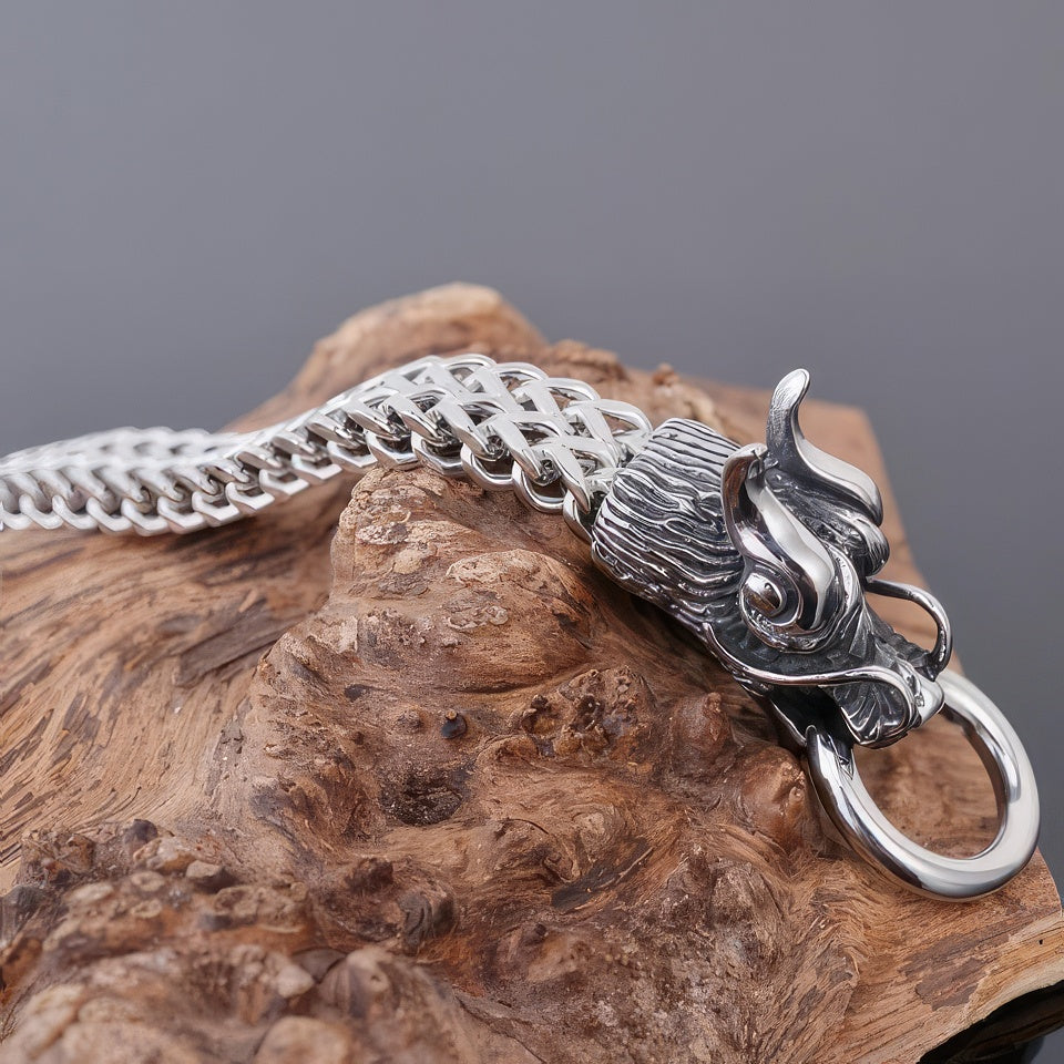 Zilveren Armband Draak