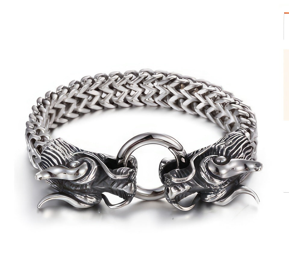 Zilveren Armband Draak