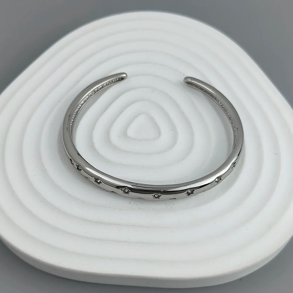 Bracelet Elégant avec Etoiles Astres argent