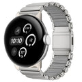 Roestvrijstalen armband voor Google Pixel Watch 3, 4, 45mm zilver
