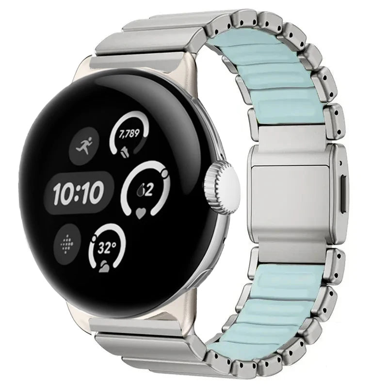 Roestvrijstalen armband voor Google Pixel Watch 3, 4, 45mm 