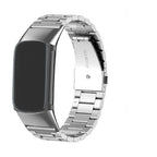 Stalen armband voor Fitbit Charge 5, Charge 6 horloge zilver
