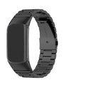 Stalen armband voor Fitbit Charge 5, Charge 6 horloge zwart