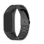 Stalen armband voor Fitbit Charge 5, Charge 6 horloge zwart