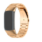 Stalen armband voor Fitbit Charge 5, Charge 6 horloge roségoud