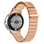 Armband van gehard staal voor Smartwatch Google Pixel Watch 1 & 2 roségoud