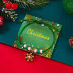 Bracelet en Corde avec Pendentif de Noël flocon vert