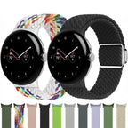 Nylon koord Horlogeband voor Google Pixel Watch 41mm 