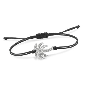 Palmierkoordarmband met Strass 