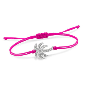 Palmierkoordarmband met Strass 