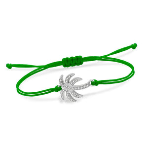 Palmierkoordarmband met Strass 