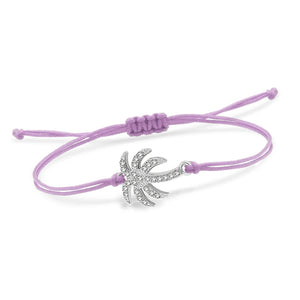 Palmierkoordarmband met Strass 