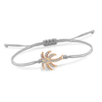 Palmboom Touwarmband met Strass