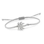 Palmboom Touwarmband met Strass