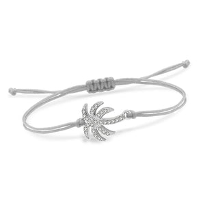 Palmierkoordarmband met Strass 