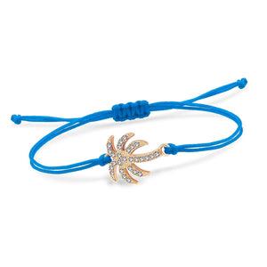 Palmierkoordarmband met Strass 