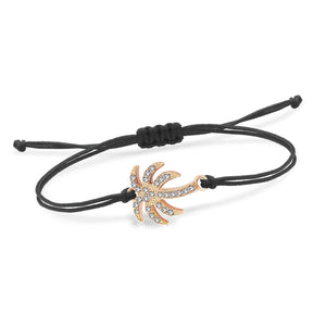 Palmierkoordarmband met Strass 